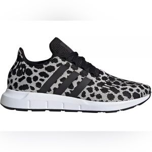 🔥NEW🔥Women Adidas Swift Run Shoes Size 6 Leopard Cheetah Print Black BD7962